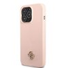 iPhone 13 Pro Max Guess 4G Szilikon Metal Logo tok rózsaszín (GUHCP1-3666339041229 1 kép