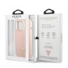 iPhone 13 Pro Max Guess Szilikon Line Triangle tok rózsaszín (GUHCP1-3666339041021 5 kép