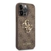 iPhone 14 Pro Guess PU 4G Metal Logo tok barna (GUHCP14L4GMGBR)-3666339066307 3 kép