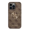 iPhone 14 Pro Guess PU 4G Metal Logo tok barna (GUHCP14L4GMGBR)-3666339066307 4 kép