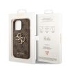 iPhone 14 Pro Guess PU 4G Metal Logo tok barna (GUHCP14L4GMGBR)-3666339066307 6 kép