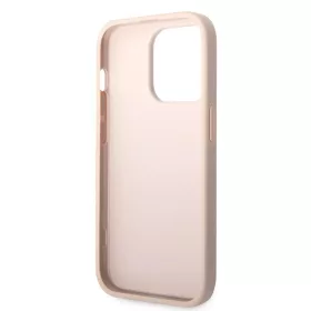 iPhone 14 Pro Guess PU 4G Metal Logo tok rózsaszín (GUHCP14L4GMGPI)-3666339088804 1 kép