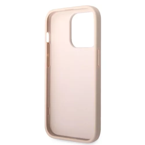 iPhone 14 Pro Guess PU 4G Metal Logo tok rózsaszín (GUHCP14L4GMGPI)-3666339088804 1 kép
