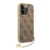 iPhone 14 Pro Guess GUHCP14LGF4GBR 4G Charms tok barna-3666339094171 3 kép