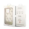iPhone 14 Pro Guess PC/TPU Peony Glitter Script Logo tok arany (GUHCP1-3666339090524 2 kép