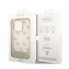 iPhone 14 Pro Guess PC/TPU Peony Glitter Script Logo tok arany (GUHCP1-3666339090524 2 kép