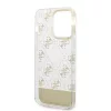 iPhone 14 Pro Guess PC/TPU Peony Glitter Script Logo tok arany (GUHCP1-3666339090524 4 kép