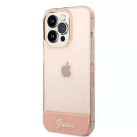 iPhone 14 Pro Guess PC/TPU Camera Outline Translucent tok rózsaszín -3666339088361 1 kép