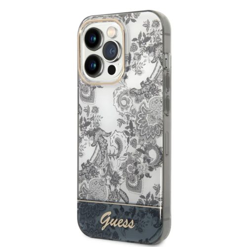 iPhone 14 Pro Guess PC/TPU Toile De Jouy tok szürke (GUHCP14LHGPLHG)-3666339090722 6 kép