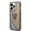 iPhone 14 Pro Guess PC/TPU Liquid Glitter Triangle Logo tok fekete (GU-3666339064662 1 kép