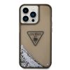 iPhone 14 Pro Guess PC/TPU Liquid Glitter Triangle Logo tok fekete (GU-3666339064662 4 kép