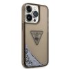 iPhone 14 Pro Guess PC/TPU Liquid Glitter Triangle Logo tok fekete (GU-3666339064662 6 kép