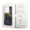 iPhone 14 Pro Guess Liquid Glitter Flower csillámos tok kék (GUHCP14-3666339066109 5 kép