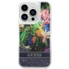 iPhone 14 Pro Guess Liquid Glitter Flower csillámos tok kék (GUHCP14-3666339066109 6 kép