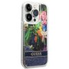 iPhone 14 Pro Guess Liquid Glitter Flower csillámos tok kék (GUHCP14-3666339066109 8 kép