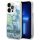 iPhone 14 Pro Guess Liquid Glitter Flower csillámos tok zöld (GUHCP1-3666339088446 3 kép