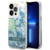iPhone 14 Pro Guess Liquid Glitter Flower csillámos tok zöld (GUHCP1-3666339088446 1 kép