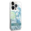 iPhone 14 Pro Guess Liquid Glitter Flower csillámos tok zöld (GUHCP1-3666339088446 4 kép