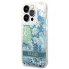 iPhone 14 Pro Guess Liquid Glitter Flower csillámos tok zöld (GUHCP1-3666339088446 6 kép