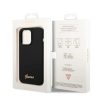 iPhone 14 Pro Guess Liquid Silicone Metal Logo tok fekete (GUHCP14LSLS-3666339064907 6 kép