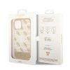 iPhone 14 Plus Guess PC/TPU Peony Glitter Script Logo tok arany (GUHCP-3666339090517 2 kép
