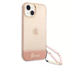 iPhone 14 Plus Guess PC/TPU Camera Outline Translucent tok karpánttal-3666339064297 2 kép