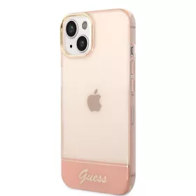 iPhone 14 Plus Guess PC/TPU Camera Outline Translucent tok rózsaszín-3666339088354 4 kép