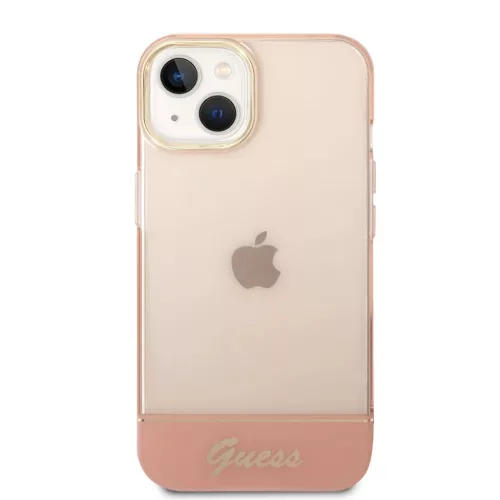iPhone 14 Plus Guess PC/TPU Camera Outline Translucent tok rózsaszín-3666339088354 2 kép