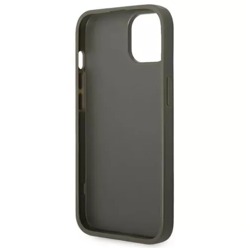 iPhone 14 Plus Guess PC/TPU Glitter Flakes Metal Logo tok zöld (GUHCP-3666339065171 1 kép