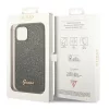iPhone 14 Plus Guess PC/TPU Glitter Flakes Metal Logo tok zöld (GUHCP-3666339065171 2 kép