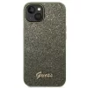 iPhone 14 Plus Guess PC/TPU Glitter Flakes Metal Logo tok zöld (GUHCP-3666339065171 7 kép