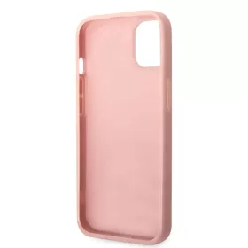 iPhone 14 Plus Guess PC/TPU Glitter Flakes Metal Logo tok rózsaszín -3666339065058 1 kép
