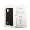 iPhone 14 Plus Guess Liquid Silicone Metal Logo tok fekete (GUHCP14MSL-3666339064891 5 kép