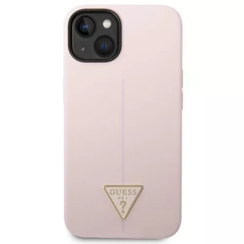 iPhone 14 Plus Guess Szilikon Triangle tok lila (GUHCP14MSLTGU)-3666339065973 5 kép