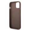 iPhone 14 Guess PU 4G Metal Logo tok barna (GUHCP14S4GMGBR)-3666339066284 1 kép