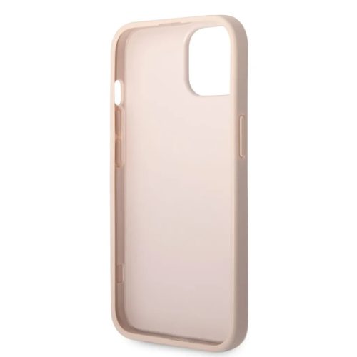 iPhone 14 Guess PU 4G Metal Logo tok rózsaszín (GUHCP14S4GMGPI)-3666339088781 5 kép