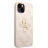 iPhone 14 Guess PU 4G Metal Logo tok rózsaszín (GUHCP14S4GMGPI)-3666339088781 2 kép