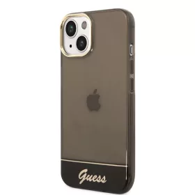 iPhone 14 Guess PC/TPU Camera Outline Translucent tok fekete (GUHCP14S-3666339088224 6 kép