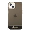 iPhone 14 Guess PC/TPU Camera Outline Translucent tok fekete (GUHCP14S-3666339088224 5 kép