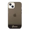iPhone 14 Guess PC/TPU Camera Outline Translucent tok fekete (GUHCP14S-3666339088224 5 kép