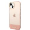iPhone 14 Guess PC/TPU Camera Outline Translucent tok rózsaszín (GUH-3666339088347 4 kép
