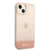 iPhone 14 Guess PC/TPU Camera Outline Translucent tok rózsaszín (GUH-3666339088347 3 kép