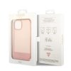 iPhone 14 Guess PC/TPU Camera Outline Translucent tok rózsaszín (GUH-3666339088347 5 kép