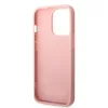 iPhone 14 Pro Max Guess PC/TPU Glitter Flakes Metal Logo tok rózsasz�-3666339065072 1 kép