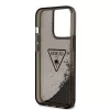iPhone 14 Pro Max Guess PC/TPU Liquid Glitter Triangle Logo tok fekete-3666339064679 5 kép