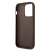 iPhone 15 Pro Guess PU 4G Metal Logo tok barna (GUHCP15L4GMGBR)-3666339171520 2 kép