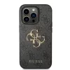 iPhone 15 Pro Guess PU 4G Metal Logo tok szürke (GUHCP15L4GMGGR)-3666339171568 2 kép