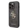 iPhone 15 Pro Guess PU 4G Metal Logo tok szürke (GUHCP15L4GMGGR)-3666339171568 6 kép