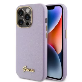 iPhone 15 Pro Guess PU Glitter Full Wrapped tok lila (GUHCP15LPGMCSL)-3666339155360 2 kép
