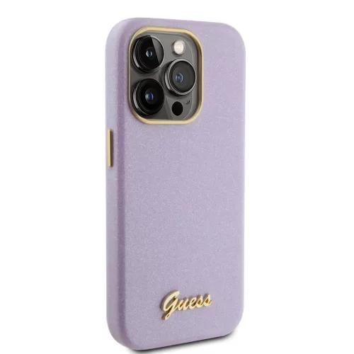 iPhone 15 Pro Guess PU Glitter Full Wrapped tok lila (GUHCP15LPGMCSL)-3666339155360 3 kép